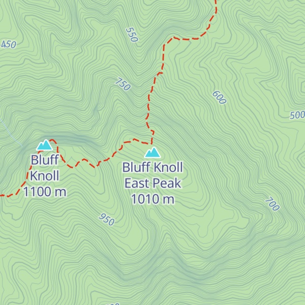 Map of Bluff Knoll East Peak