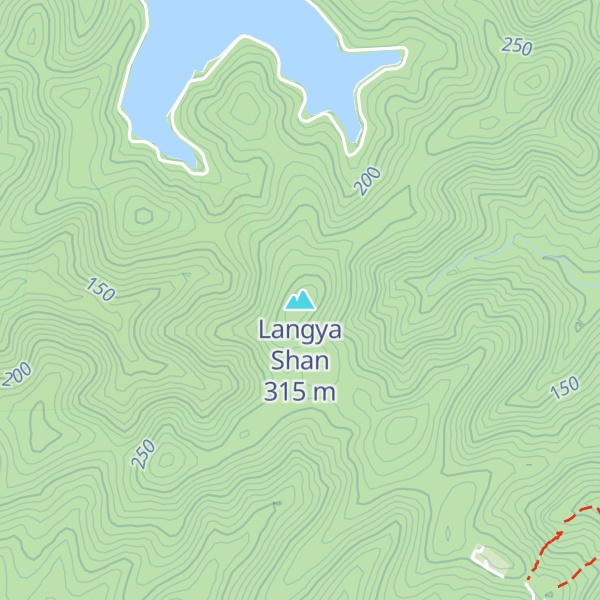 Map of Langya Shan