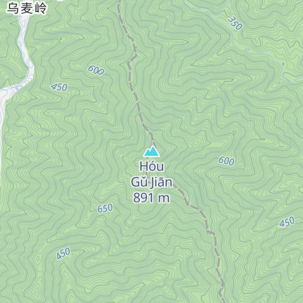 Map of Hóu Gǔ Jiān