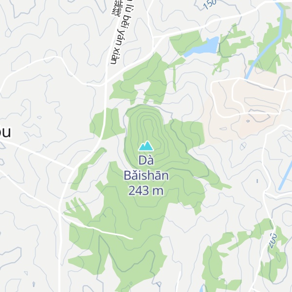 Map of Dà Bǎishān