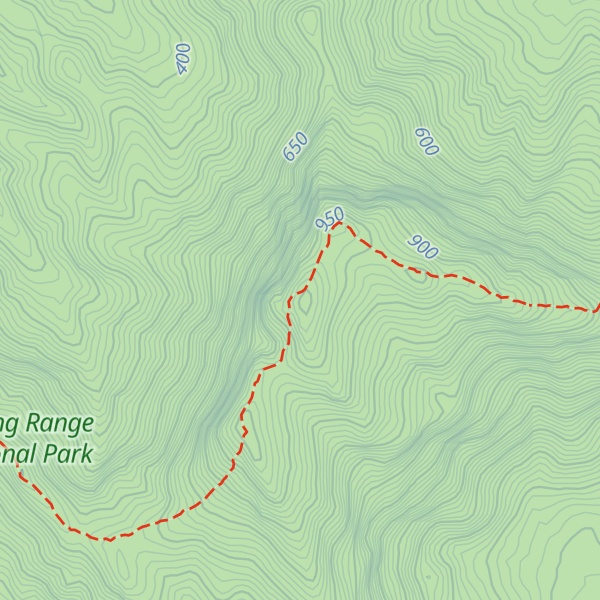 Map of Isongerup Peak