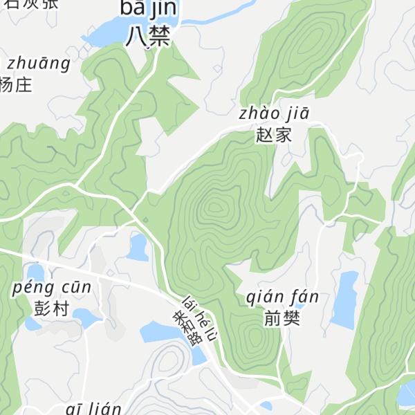 Map of Niángniáng Shān