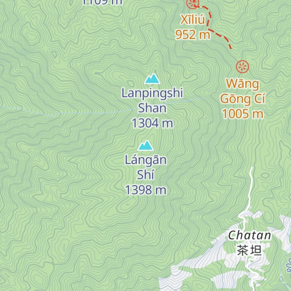 Map of Lángān Shí