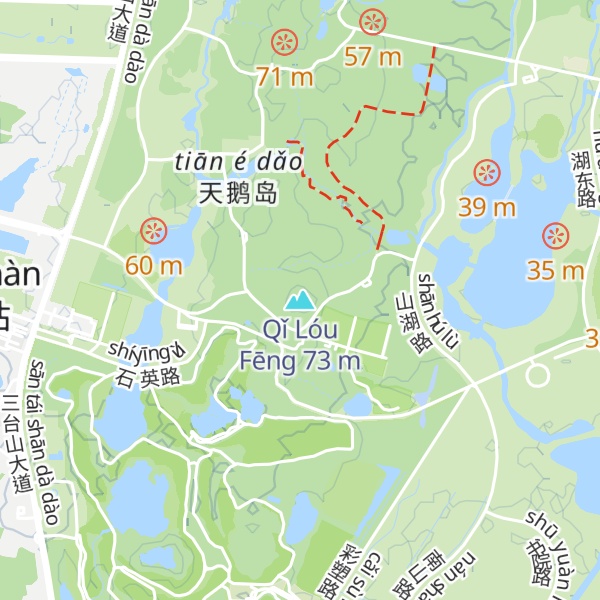 Map of Qǐ Lóu Fēng