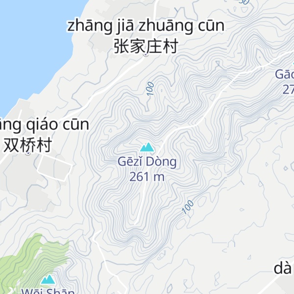 Map of Gēzǐ Dòng