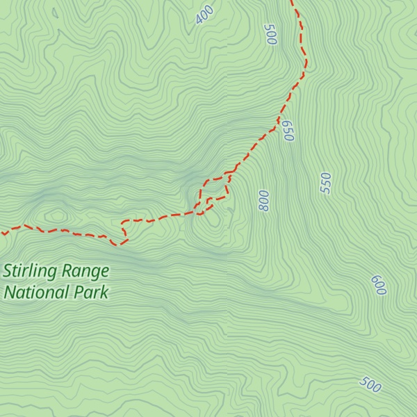 Map of Ellen Peak