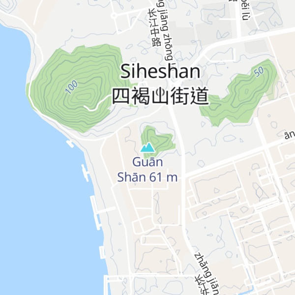 Map of Guān Shān