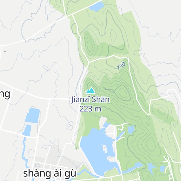 Map of Jiānzǐ Shān