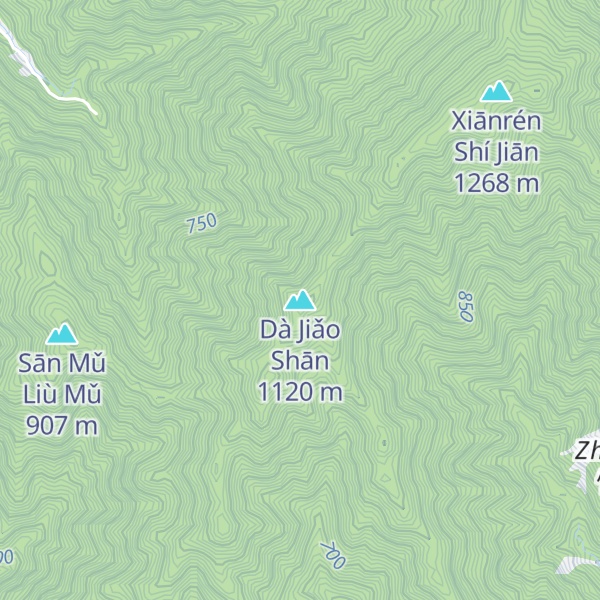Map of Dà Jiǎo Shān