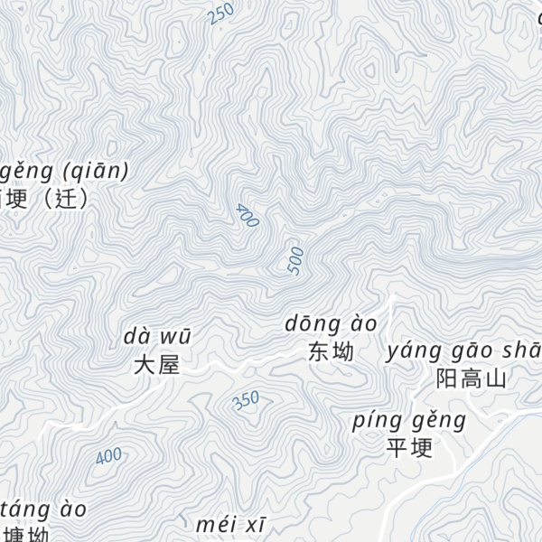 Map of Máo Lǐng Gōng Jiān