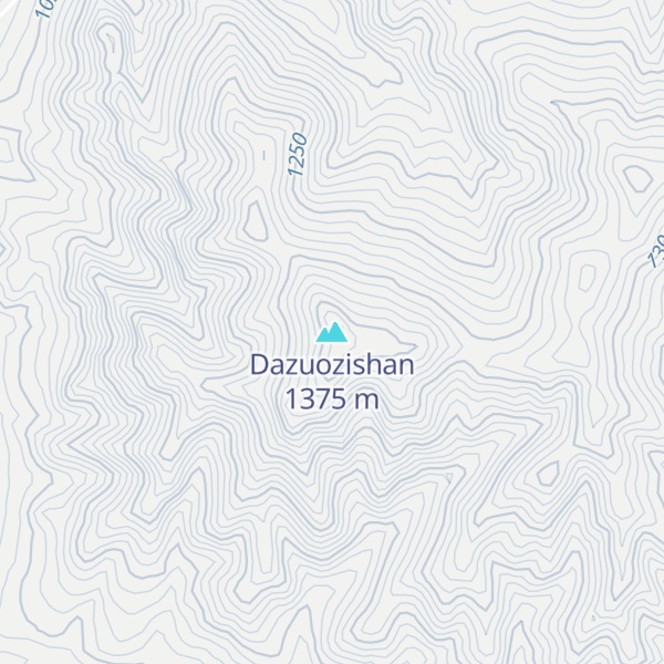 Map of Dazuozishan