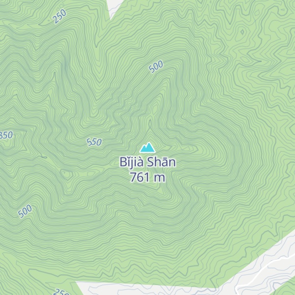 Map of Bǐjià Shān