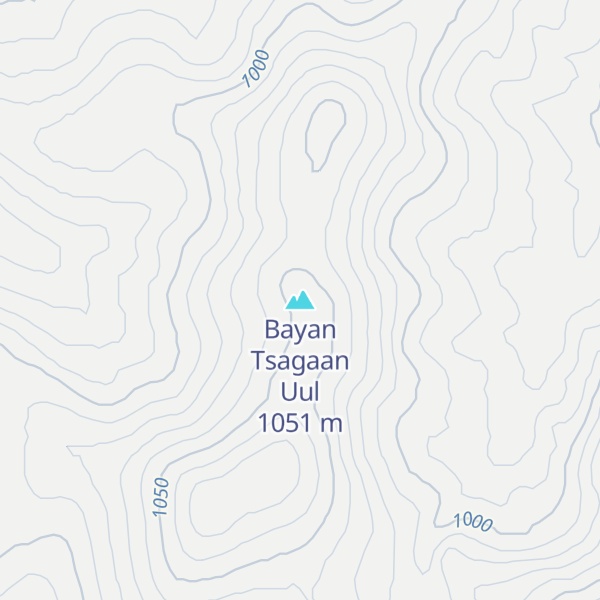 Map of Bayan Tsagaan Uul