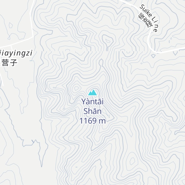 Map of Yàntāi Shān