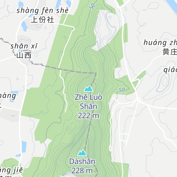 Map of Zhě Luò Shān