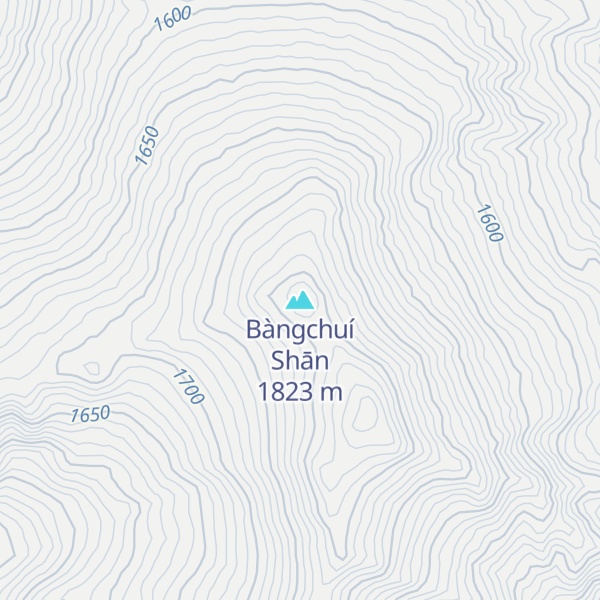 Map of Bàngchuí Shān