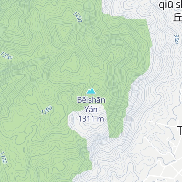Map of Běishān Yán