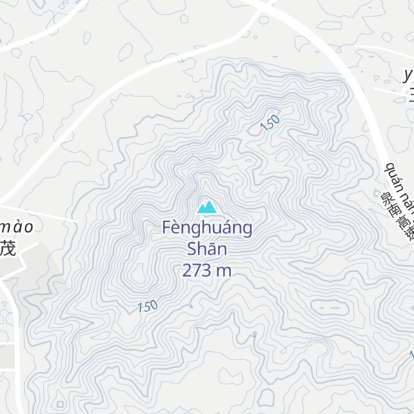 Map of Fènghuáng Shān