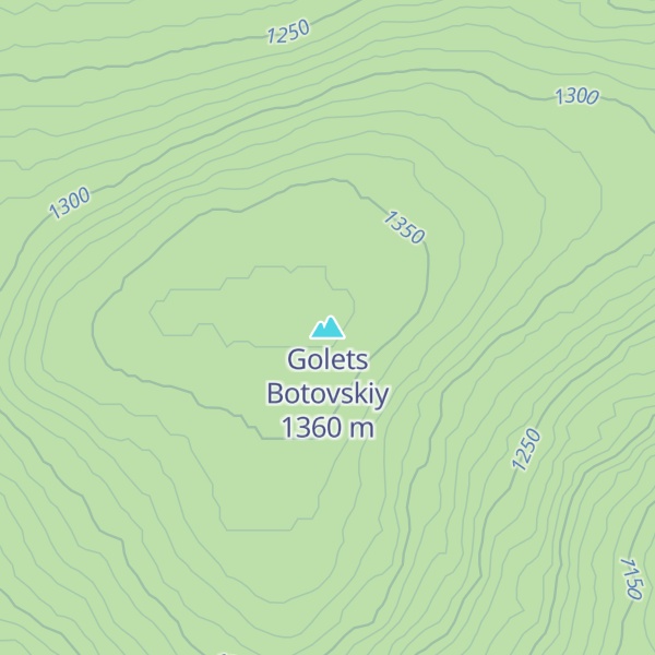 Map of Golets Botovskiy