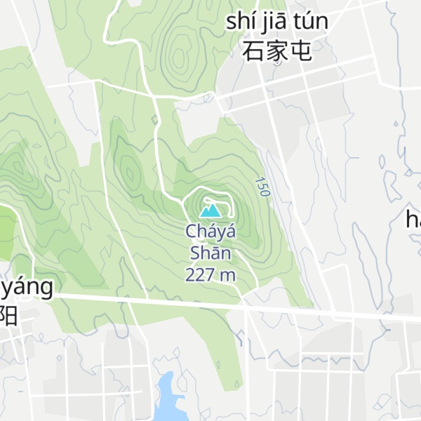 Map of Cháyá Shān