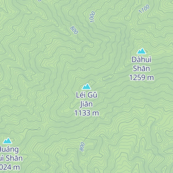 Map of Léi Gǔ Jiān