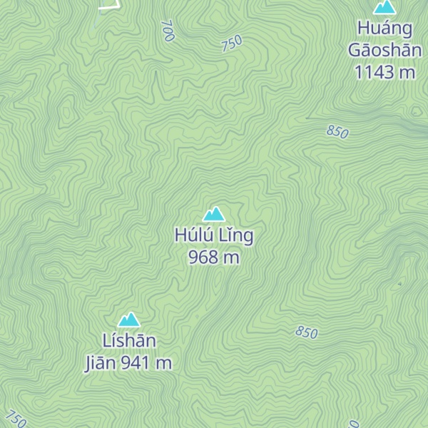 Map of Húlú Lǐng