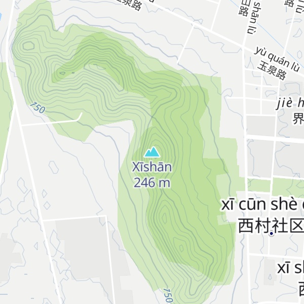 Map of Xīshān
