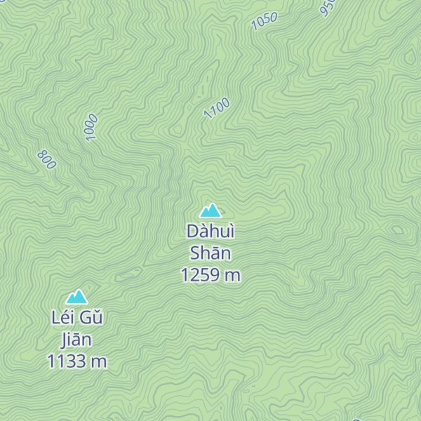 Map of Dàhuì Shān