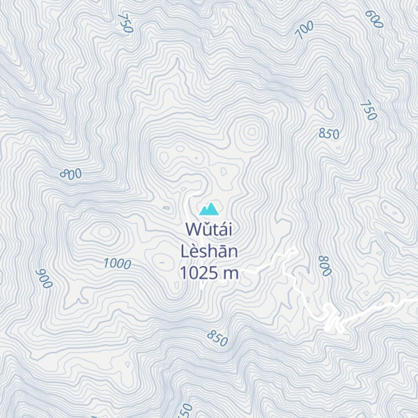 Map of Wǔtái Lèshān