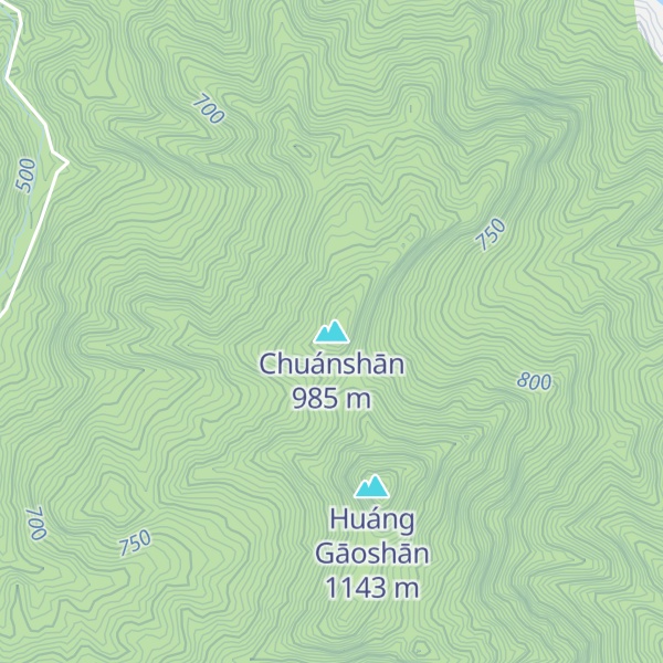 Map of Chuánshān