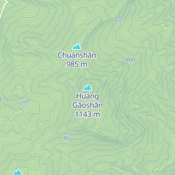 Map of Huáng Gāoshān