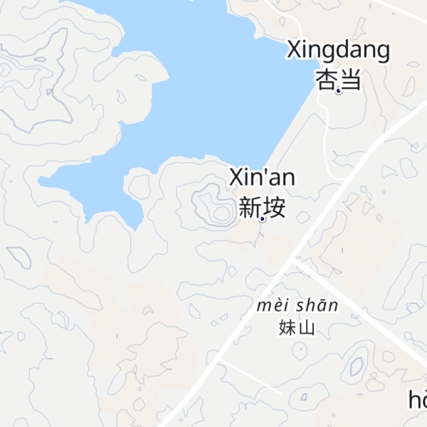 Map of Meifeng Shan