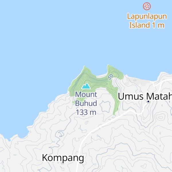 Map of Mount Buhud