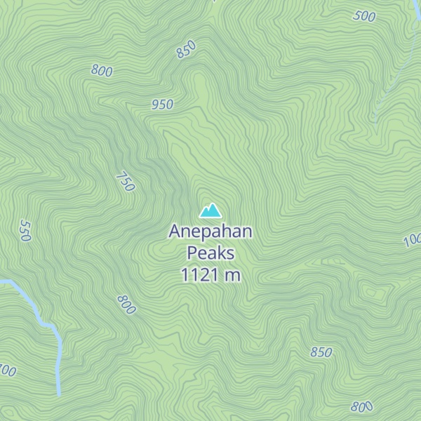 Map of Anepahan Peaks