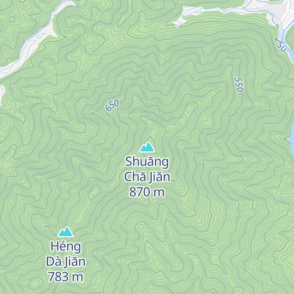 Map of Shuāng Chā Jiān