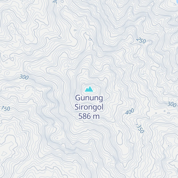 Map of Gunung Sirongol