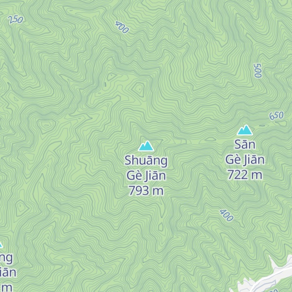 Map of Shuāng Gè Jiān