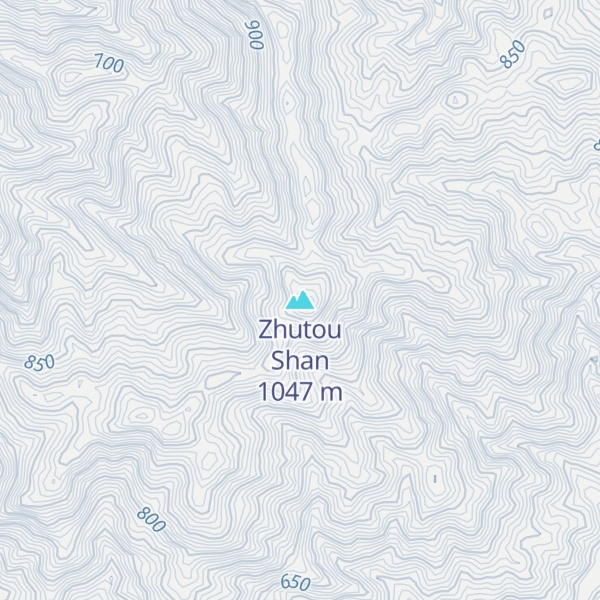 Map of Zhutou Shan