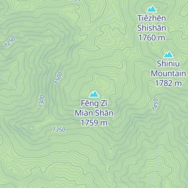 Map of Fēng Zī Miàn Shān