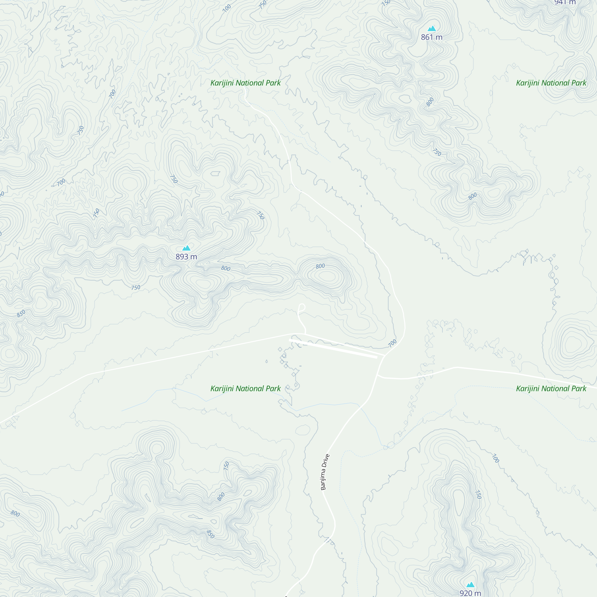 Karijini Visitor Centre map