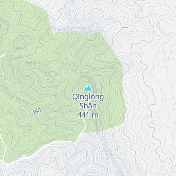 Map of Qīnglóng Shān