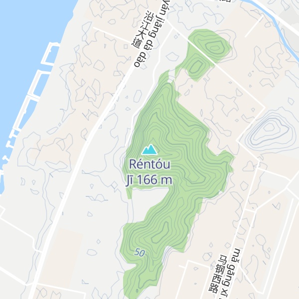 Map of Réntóu Jī