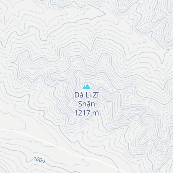Map of Dà Lì Zǐ Shān