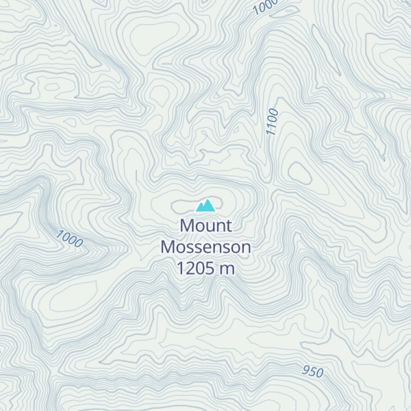 Map of Mount Mossenson