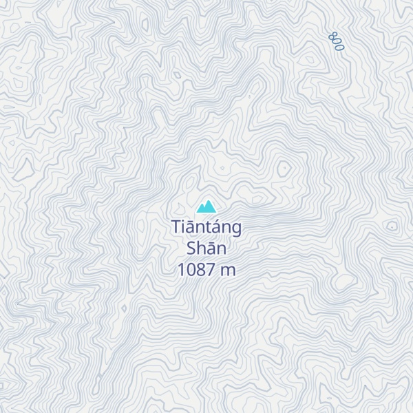 Map of Tiāntáng Shān