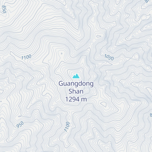 Map of Guangdong Shan