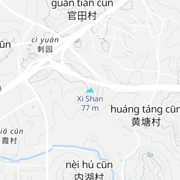 Map of Xi Shan