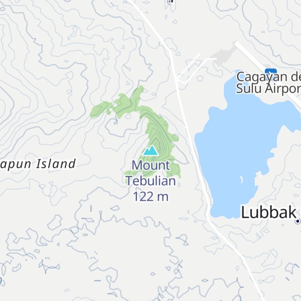 Map of Mount Tebulian