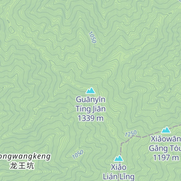 Map of Guānyīn Tíng Jiān