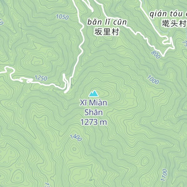 Map of Xī Miàn Shān
